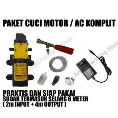Paket Cuci Motor / Ac / Jet Cleaner / Dinamo Pump Dc + Stick Sprayer