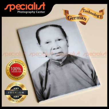 Foto Keramik Makam Batu Nisan Porselen 11x15 cm