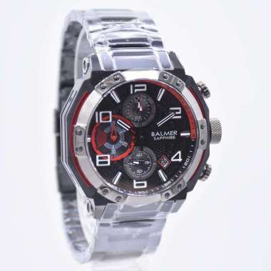 BALMER B.8145MB - Jam Tangan Pria Analog ORIGINAL - Hitam Merah