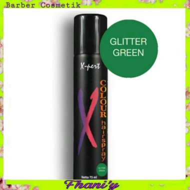 EXPERT HAIR SPRAY COLOR NON PERMANEN warna Glitter Green 75 ml