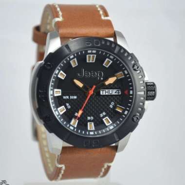 JEEP JPW61702 - Jam Tangan Pria Kulit Original - Brown