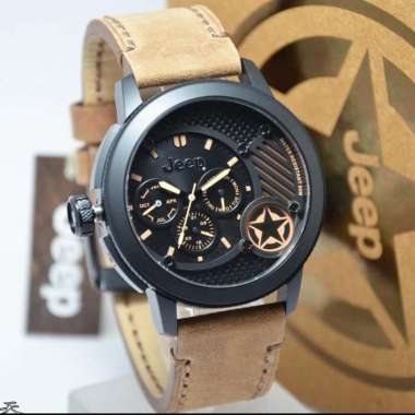 JEEP JPW61803 - Jam Tangan Pria Kulit Original - Brown