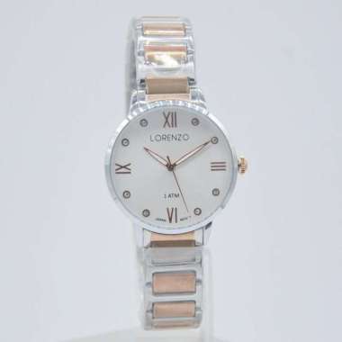 LORENZO 7105LSR - Jam Tangan Wanita Original - Silver Rose