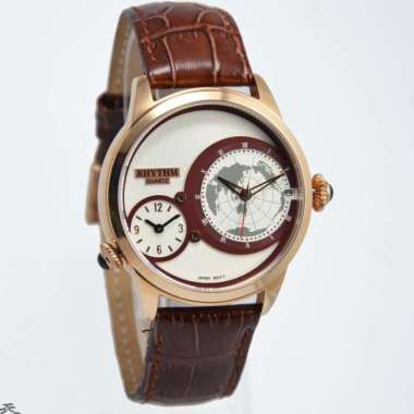 RHYTHM I1503L04 - Jam Tangan Pria Kulit Original - Brown
