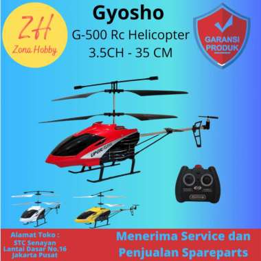 Gyosho G500 RC Helicopter 3,5CH / Helikopter 4 Arah Remote Control Multicolor