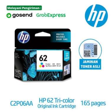 Tinta HP 62 Tri-Color Ink Cartridge Original