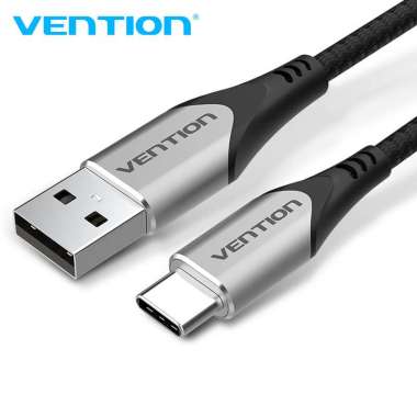 Vention Kabel Data Type C Quick Charge Fast Charging Samsung Xiaomi 2 Meter COD Grey