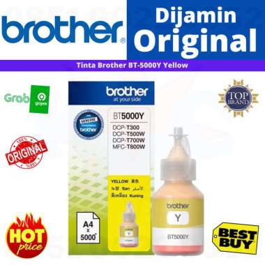 BROTHER TINTA BT5000Y ORIGINAL TINTA BROTHER BT 5000 YELLOW ORIGINAL