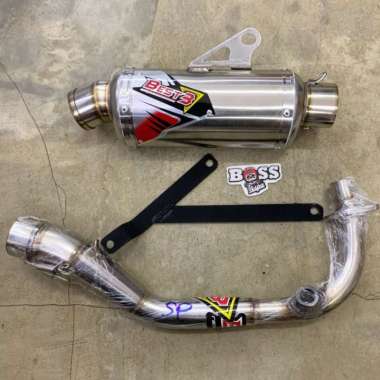 Knalpot Best3 Trioval Short Vespa Iget 3V Sprint Primavera S Lx Lxv