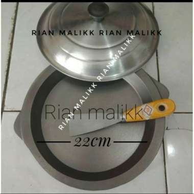 Loyang Martabak Manis Diameter 22Cm Bahan Besi Coor +Tutup