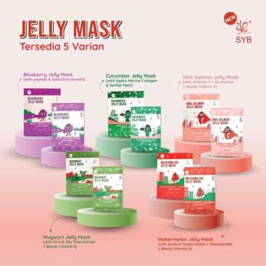 (BOX) SYB Jelly Mask Series | Masker Wajah Jelly Melembabkan Kulit DNA SALMON