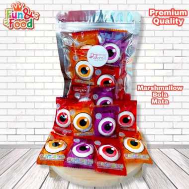 Marshmallow Bola Mata Viral Aneka Rasa Buah Kualitas Premium