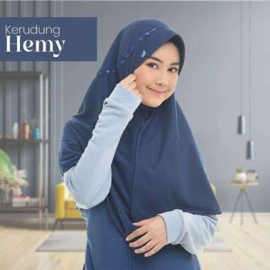 Kerudung Rabbani asli. Hijab instan HEMY. Jilbab basic. Rabani original. M Navy
