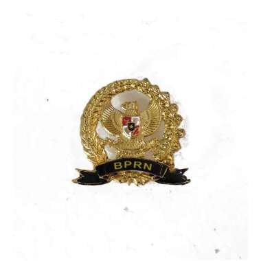 Lencana BPRN Garuda Pin Logo BPRN Bahan Logam Kuningan Mulyocreative