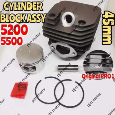 Pro1 5200 Cylinder Block blok boring mesin chain saw senso sinso pro 1