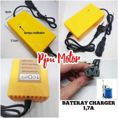 Baterai Changer Cas baterai Pompa Semprot Hama Sprayer 12V Aki CBA