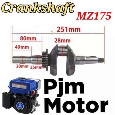 Mz175 Crankshaft kruk as kro as bandulan mesin pengerak Yamaha Mz 175