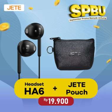 Headset JETE HA6 + Pouch white