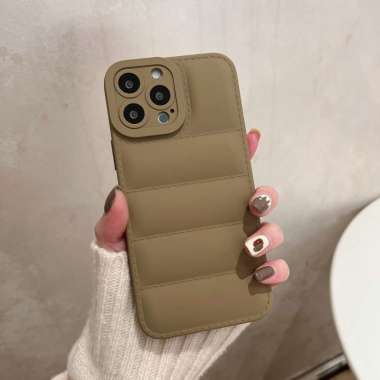 Puffer Case iPhone 11 / Casing iPhone 11 Cokelat