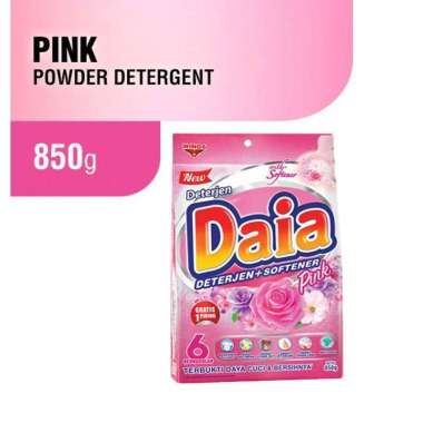 Promo Harga Daia Deterjen Bubuk + Softener Pink 850 gr - Blibli