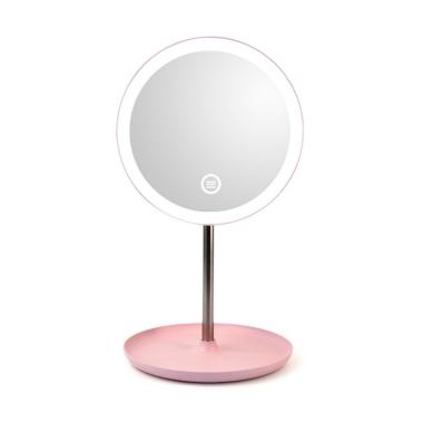 Jual Eds B0113 Desktop Round Led Light Makeup Mirror Usb Charging Cosmetic Vanity Mirror White Online November 2020 Blibli