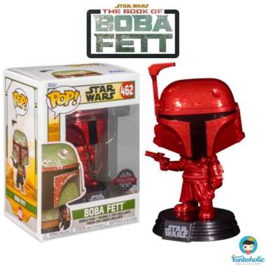 Funko POP! Star Wars The Book of Boba Fett Red Chrome [Exclusive] #462