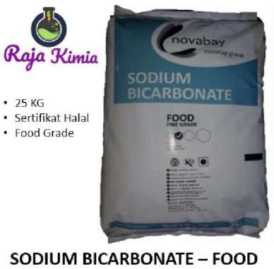 Sodium Bicarbonate / Soda Kue / Baking Soda/ Novabay - 1 Bag (25 Kg)