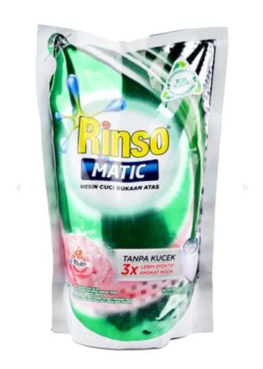 Promo Harga Rinso Detergent Matic Liquid Top Load + Molto 800 ml - Blibli