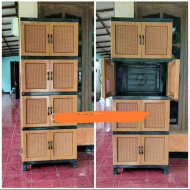 lemari plastik susun 4 sap Napoli jumbo anyam