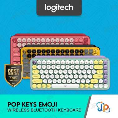 Logitech Wireless Bluetooth Keyboard Mechanical POP Keys Emoji Daydream