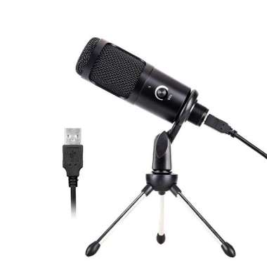 Microphone USB Professional Condenser with Mini Tripod for PC Computer TERBAIK Multicolor