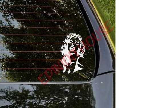Stiker Marilyn Monroe Siluet Mobil Motor Kaca Laptop Helm Sepeda HP Hitam