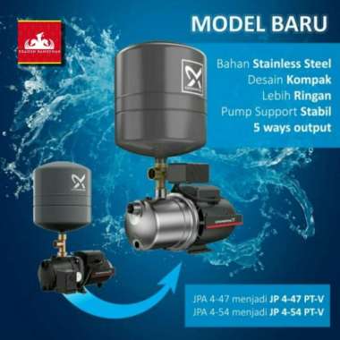 Grundfos JPA 4-47 PT-V / JP 4-47 / JP Basic 3 Semijet Sumur Dangkal