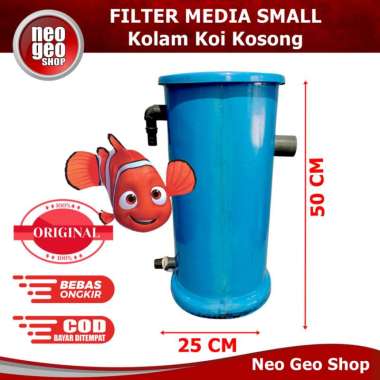 Media Filter TONG KOSONG Tabung Chamber Kolam Ikan External Fiber SMALL Hitam