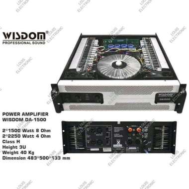 Power Amplifier WISDOM DA1500 DA-1500 DA 1500 ORIGINAL