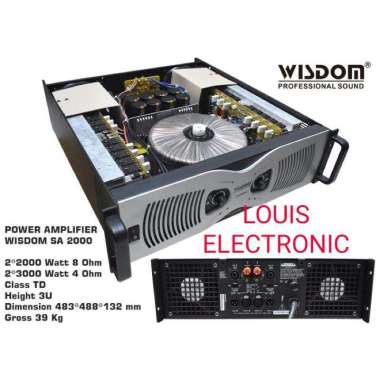 Power Amplifier WISDOM SA2000 SA 2000 ORIGINAL