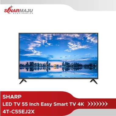 LED TV 55 Inch SHARP Easy Smart TV 4K 4T-C55EJ2X 4TC55EJ2X