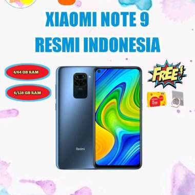 XIAOMI REDMI NOTE 9 (RAM 4/64 & 6/128 GB) GARANSI RESMI XIOMI INDONESIA 6/128 Putih