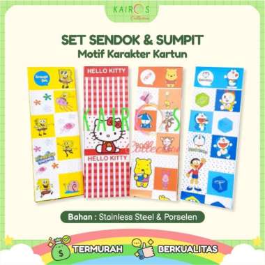 Perlengkapan Makan Anak Karakter Sendok & Sumpit Pooh