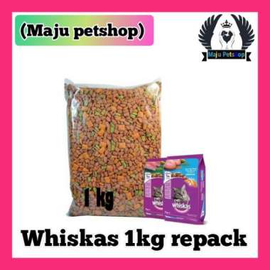 [NO BRAND] Whiskas 1kg Repack Tuna & Ocean Fish - Makanan Kucing Wiskas Cat food