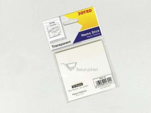 Memo Stick | Sticky Note | Kertas Memo Tempel Joyko MMS-32 Transparan
