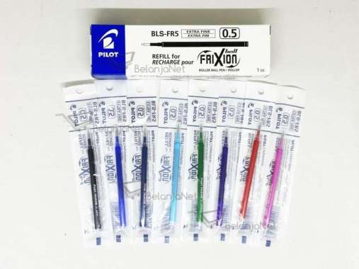 Refill Isi Pen Pilot Frixion 0.5mm / 0.7mm (bisa dihapus / erasable) Hitam 0.7