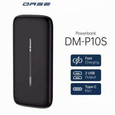 OASE Power Bank DM-P10S 10000 MAH - Hitam Hitam
