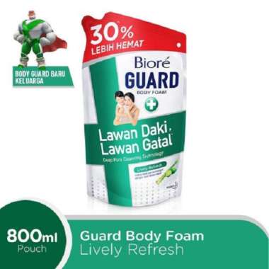 Promo Harga Biore Guard Body Foam Lively Refresh 800 ml - Blibli