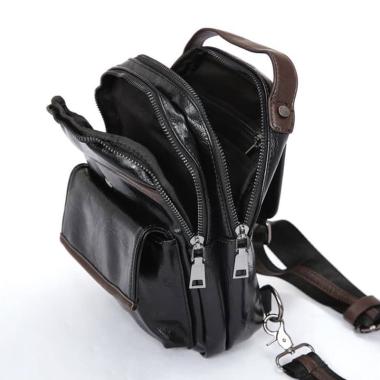 Jual Elfs Shop Leather 2 In 1 Tas Selempang Hitam 8807 Murah