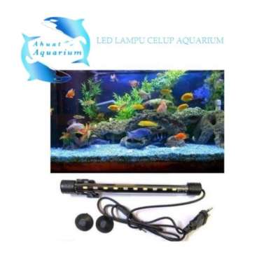 LAMPU LED CELUP AQUARIUM STEELE 40CM 50CM 60CM 50 CM PUTIH