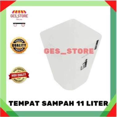 Tempat Sampah Plastik Putih - 11 Liter/tempat sampah dapur