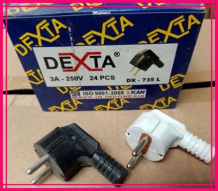 Steker Arde / Steker Arde L / Stop Kontak / Alat Listrik Steker Arde L Putih