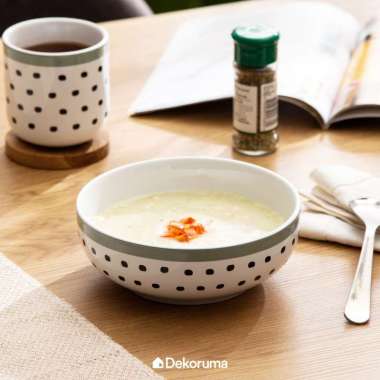 Dekoruma SUKA Mangkuk Keramik Uk 18 cm - Mangkok Saji - Bowl