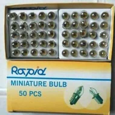 Bohlam Lampu Kecil 2.5V Lampu Bolam Senter Kecil E10 Praktikum Sekolah